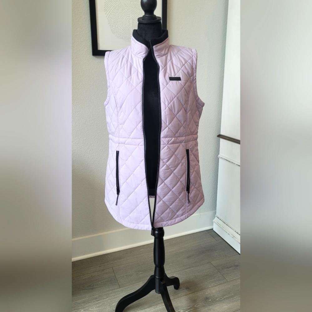 Nautica Quilted Women's Zip Vest Lilac Medium- NWOT